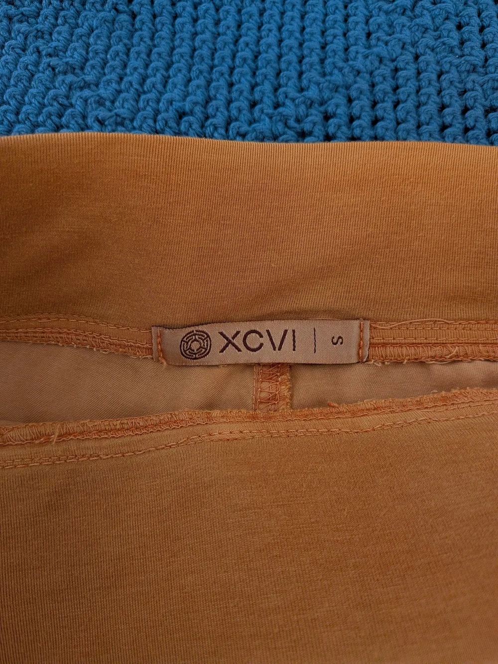 XCVI Wearables Nadia Cargo Pants Orange Women's Size Small Crop